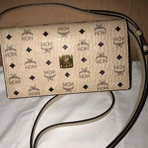 MCM 2 Fold Wallet Crossbody